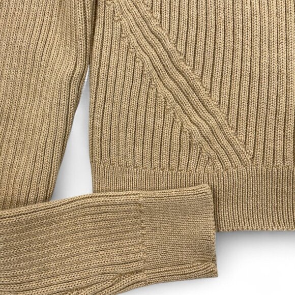 Wilfred Free Aritzia Merino Wool Brown Cropped Sweater Women's Small - Picture 4 of 9